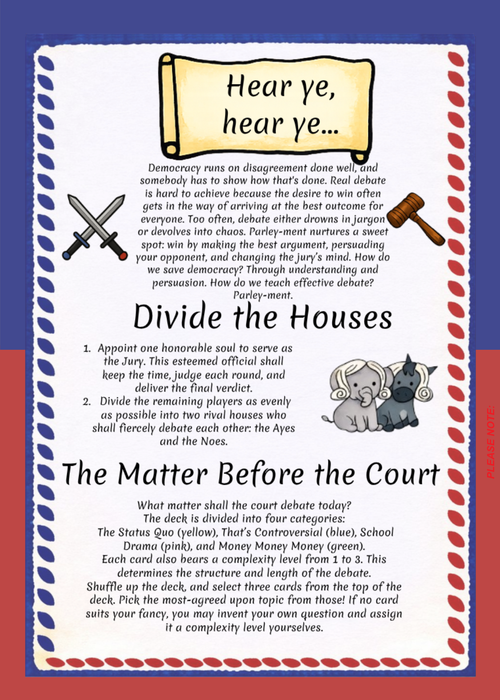 Parleyment: The Better Debate Game
